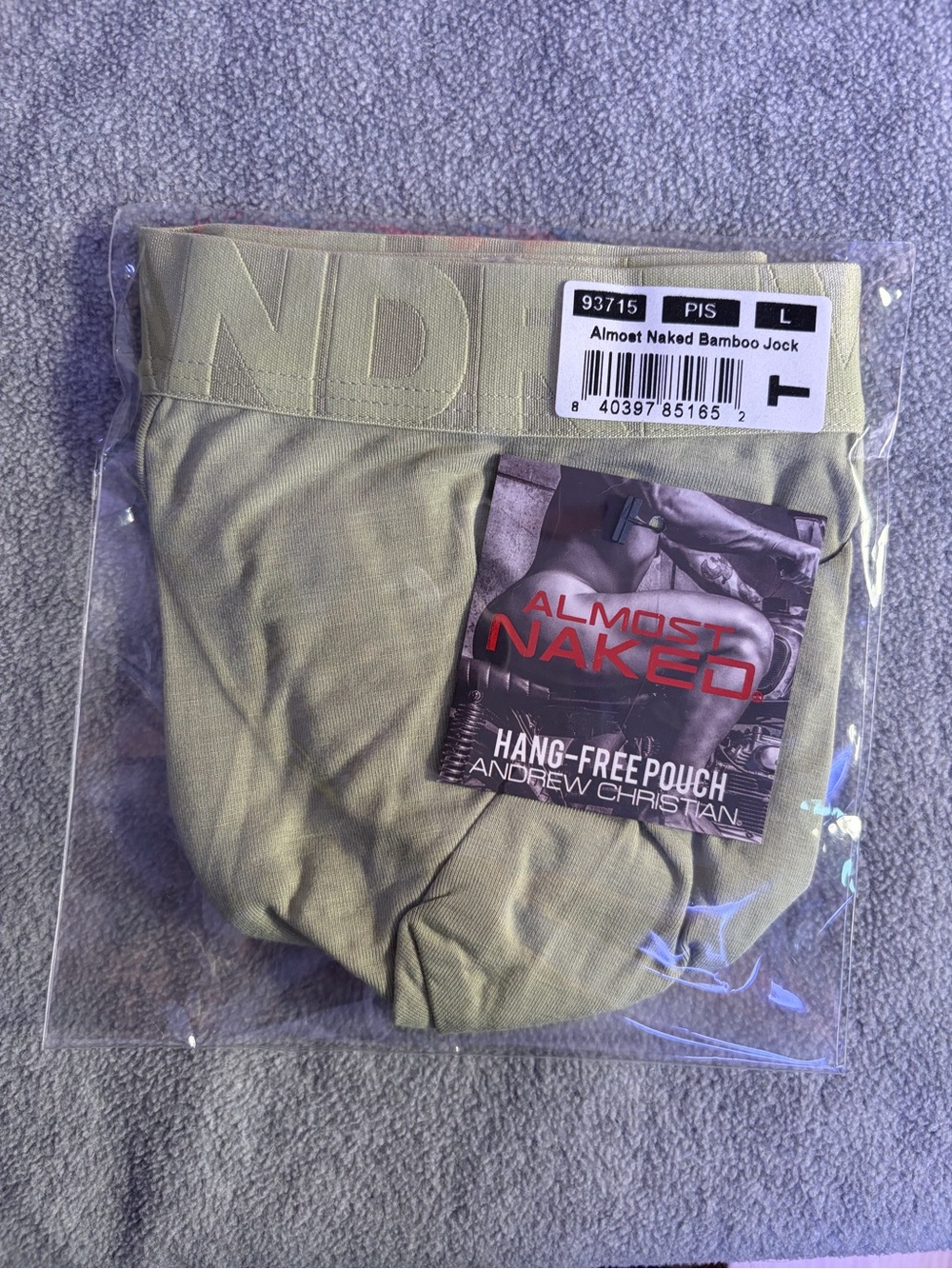 Andrew Christian Almost Naked Bamboo Jock Briefs in Olive Green